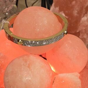 NWT Michael Kors Gold Tone Pave Bracelet